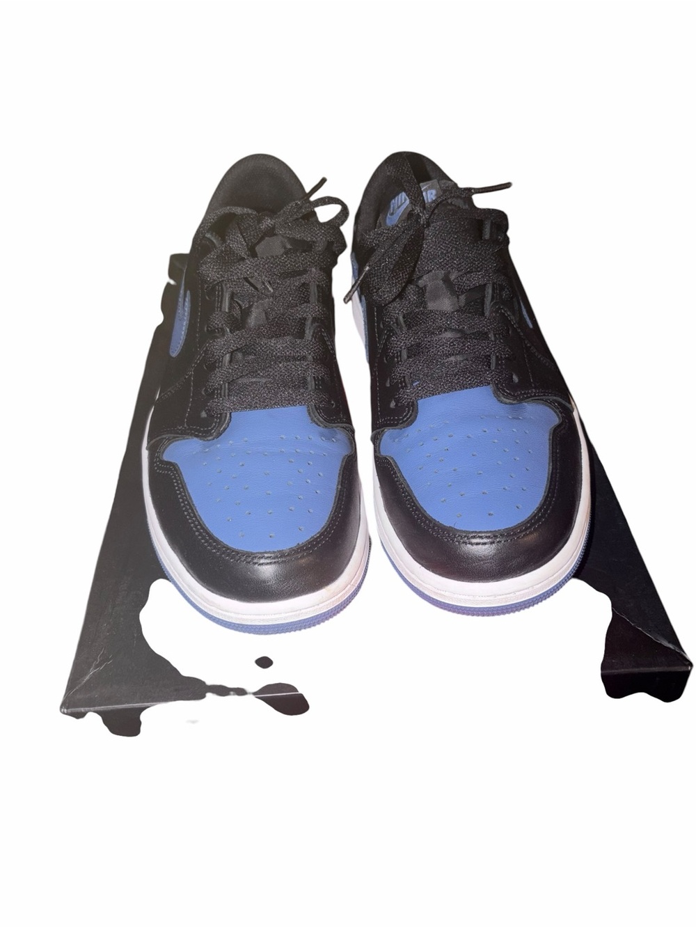 Air Jordan retro 1 low navy shoes size 10.5 - Picture 2 of 5
